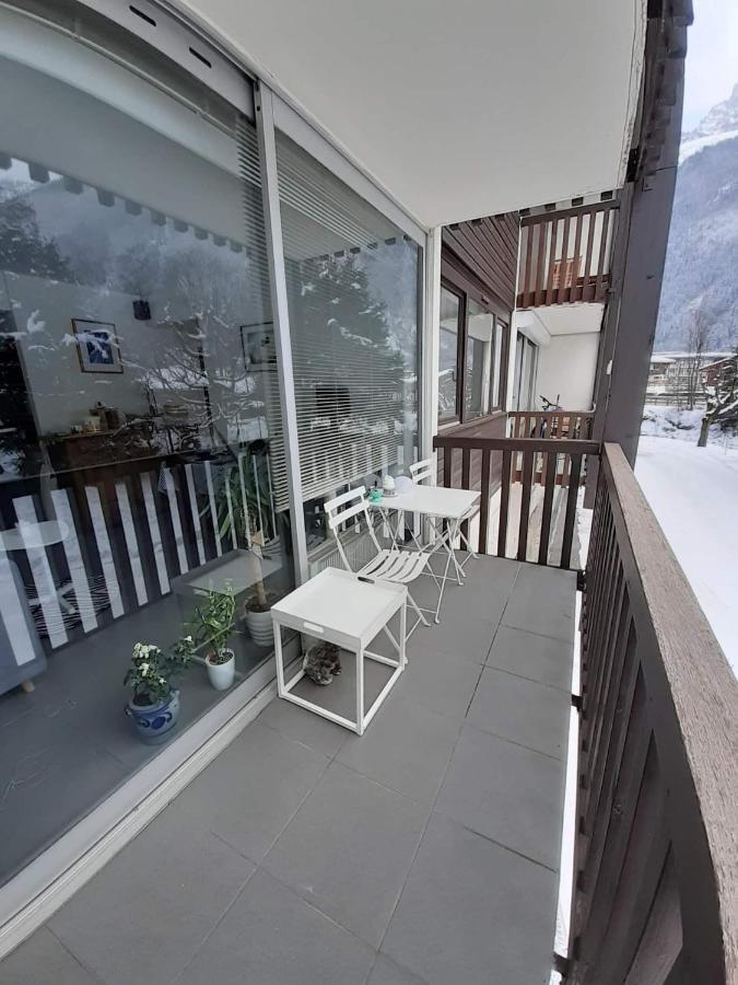 Studio Quartier Calme Centre Ville Vue Mont Blanc 霞慕尼 外观 照片